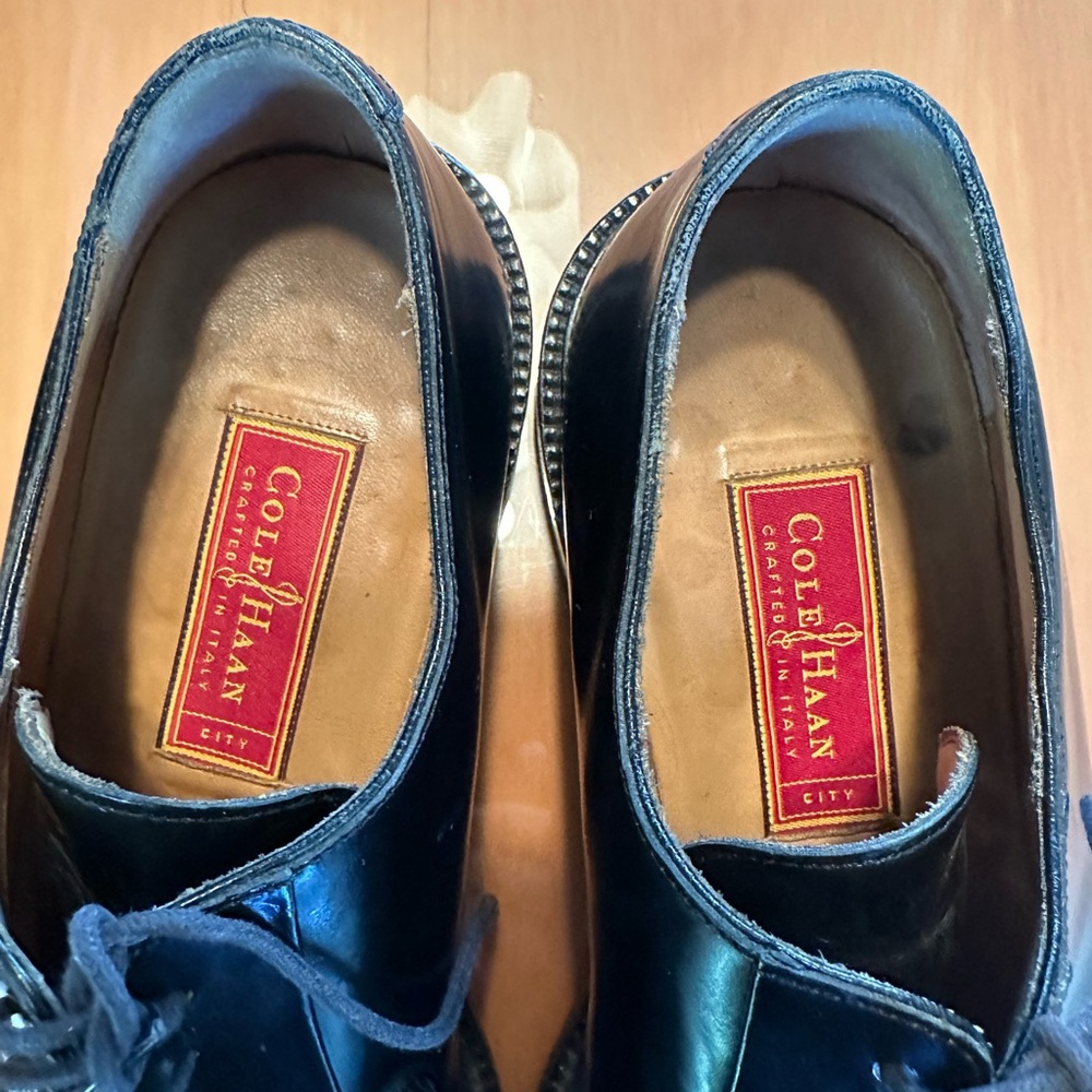 Black mens Cole Haan shoes size 91/2 - Picture 5 of 5